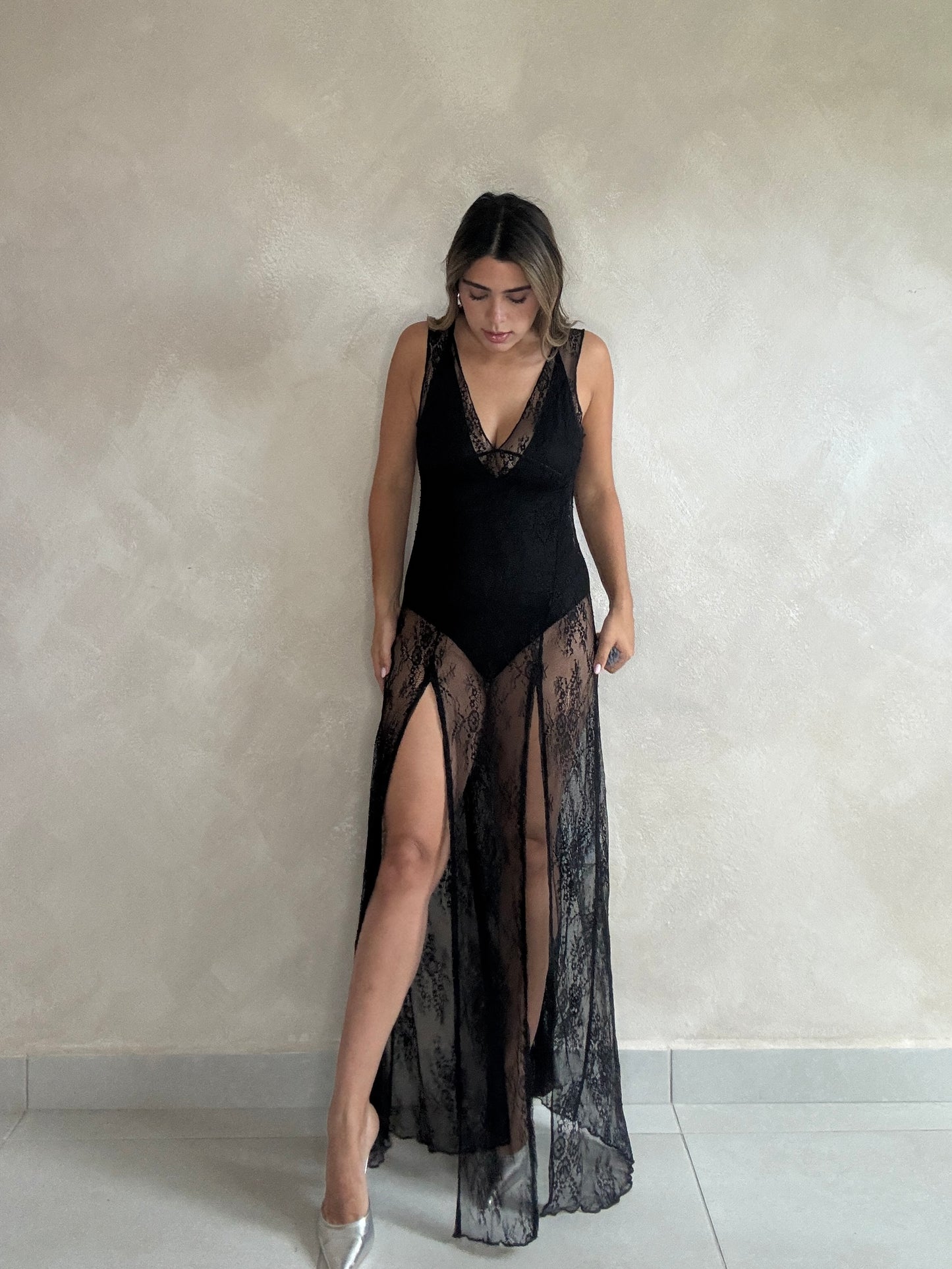 PRE ORDER LACE COMBO DRESS