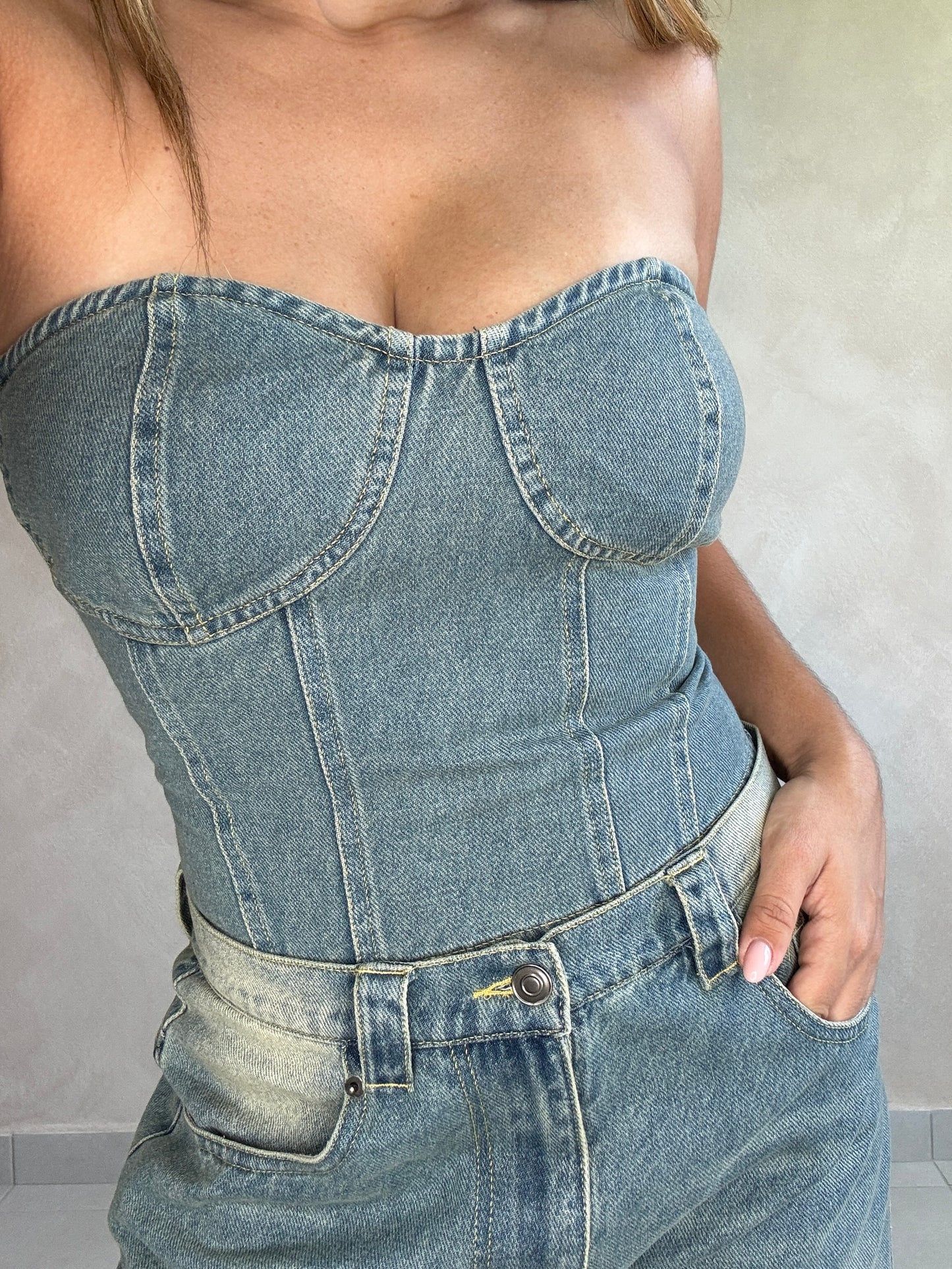 VINTAGE DENIM TOP