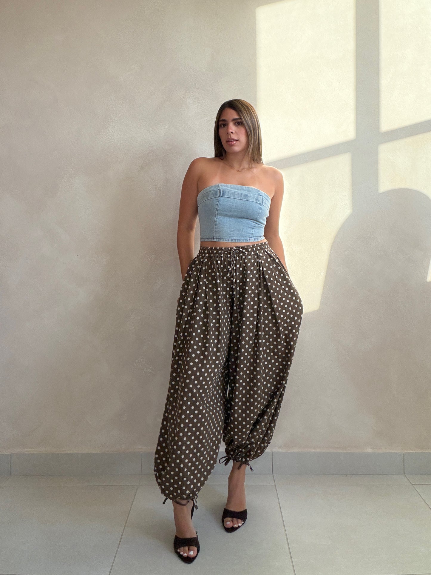 BALLOON POLKADOT PANTS