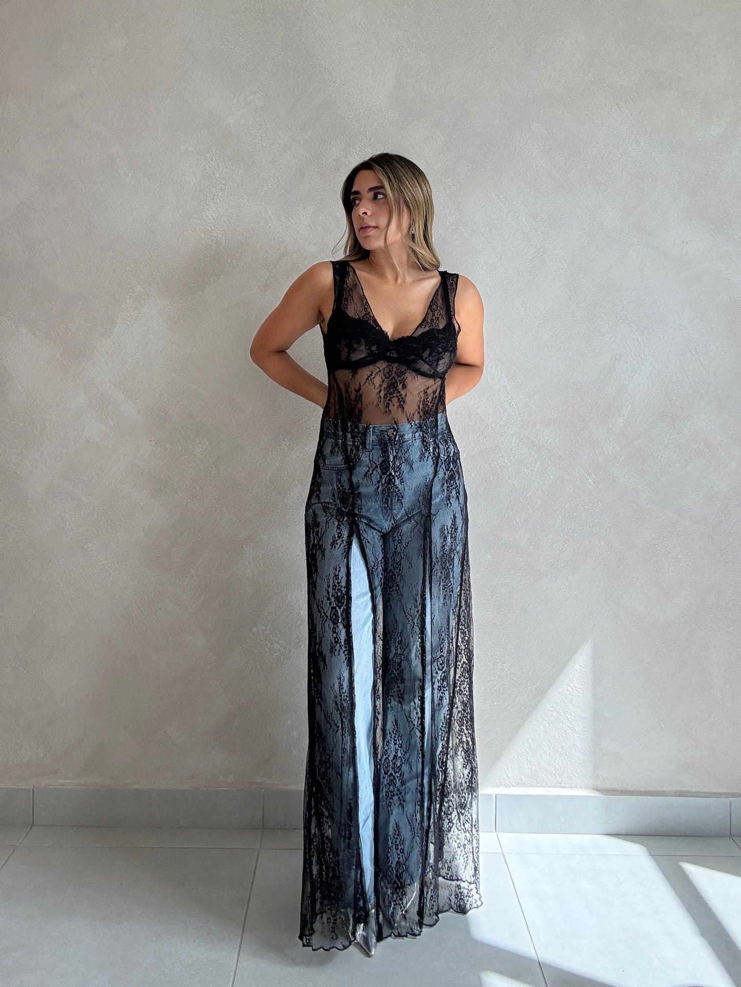 PRE ORDER LACE COMBO DRESS