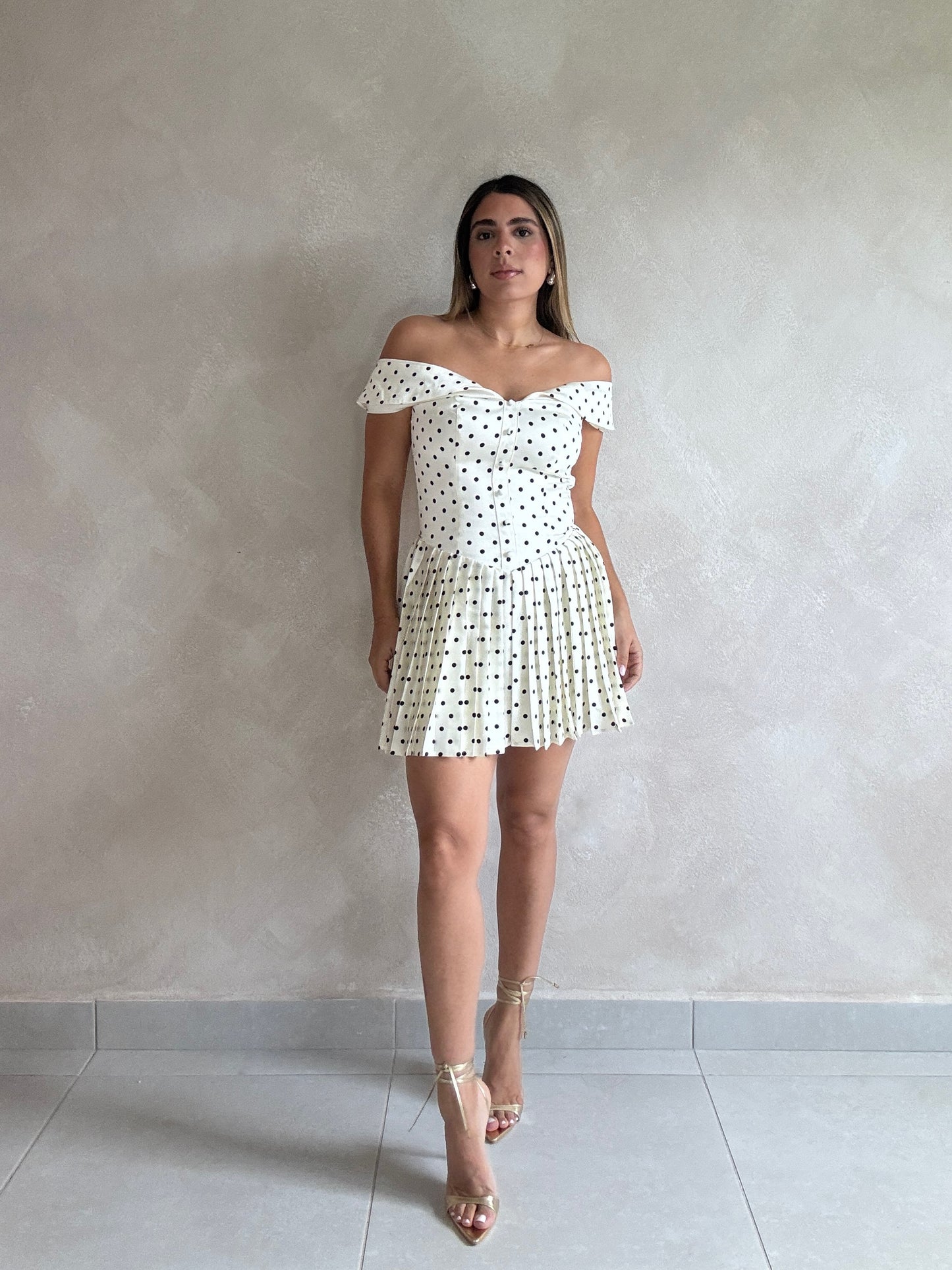 POLKA DOTS MINI DRESS