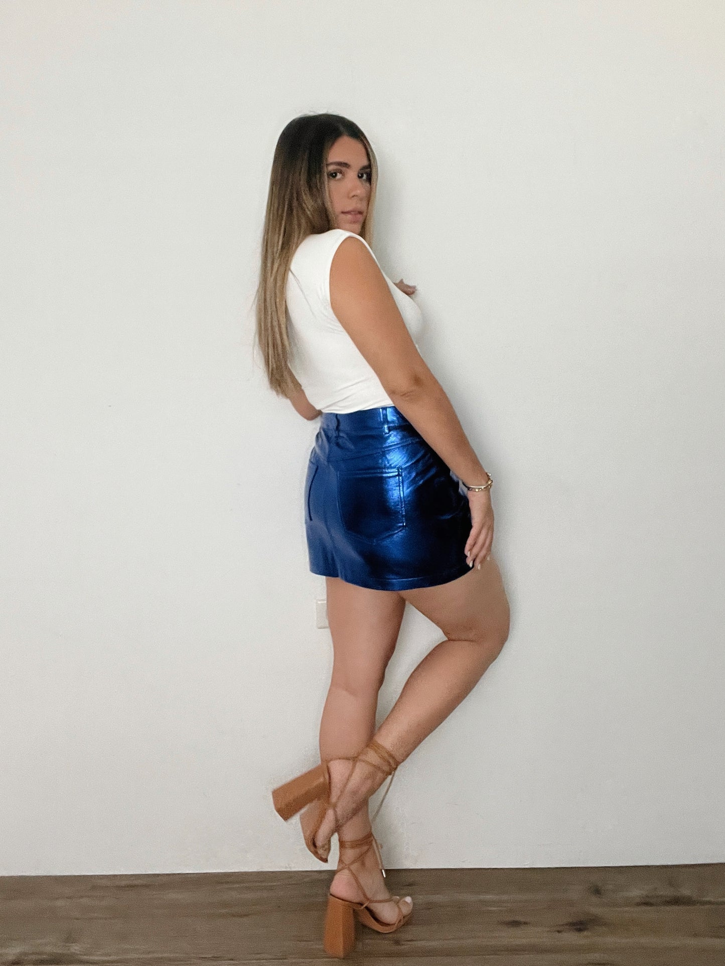 METALLIC SKIRT