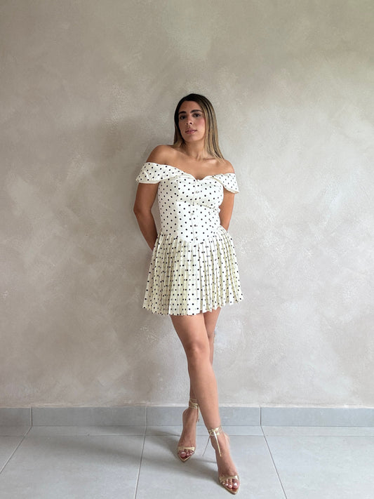 POLKA DOTS MINI DRESS