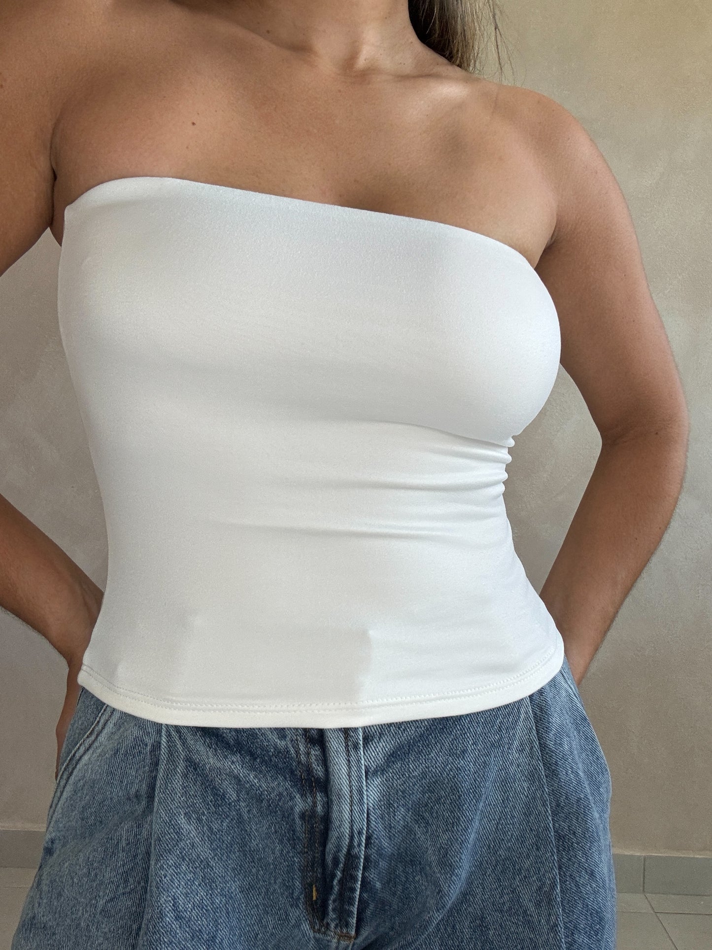 BASIC WHITE CROP