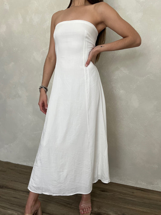 WHITE TUBE MAXI