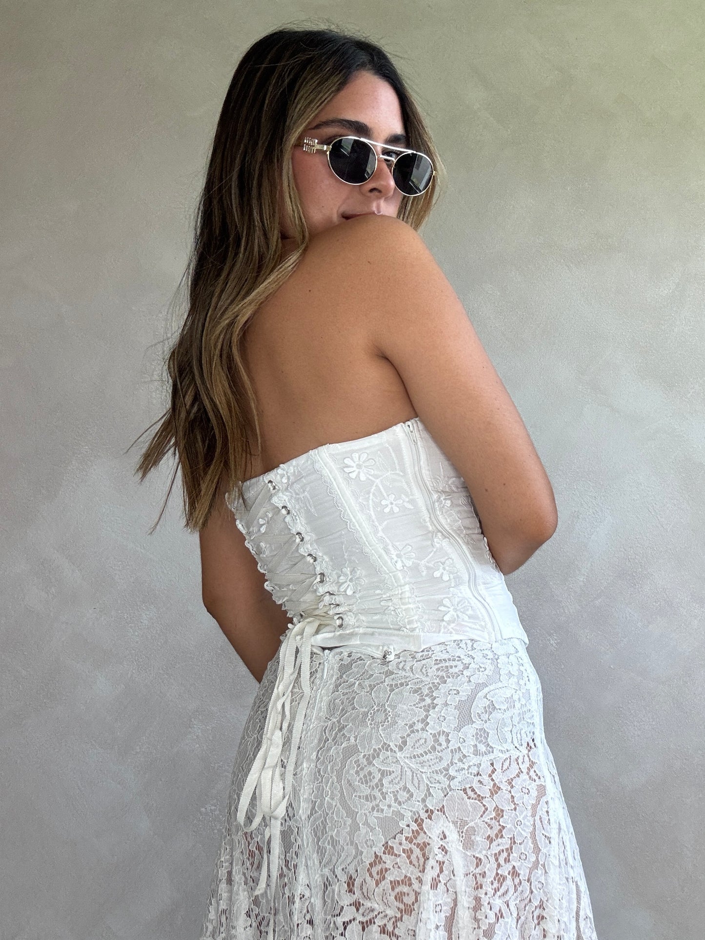 WHITE CORSET