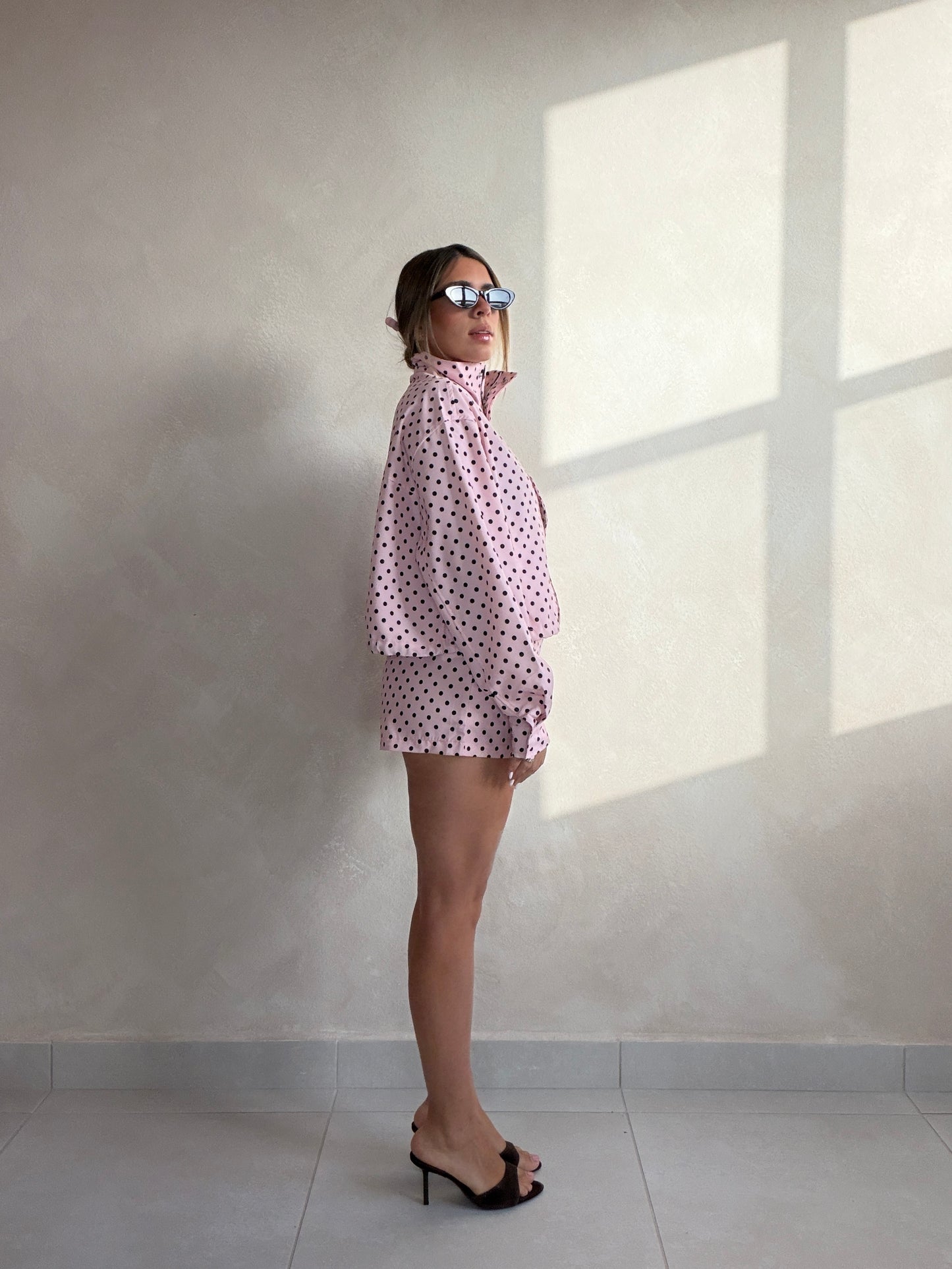 JACKIE POLKADOT PINK SET