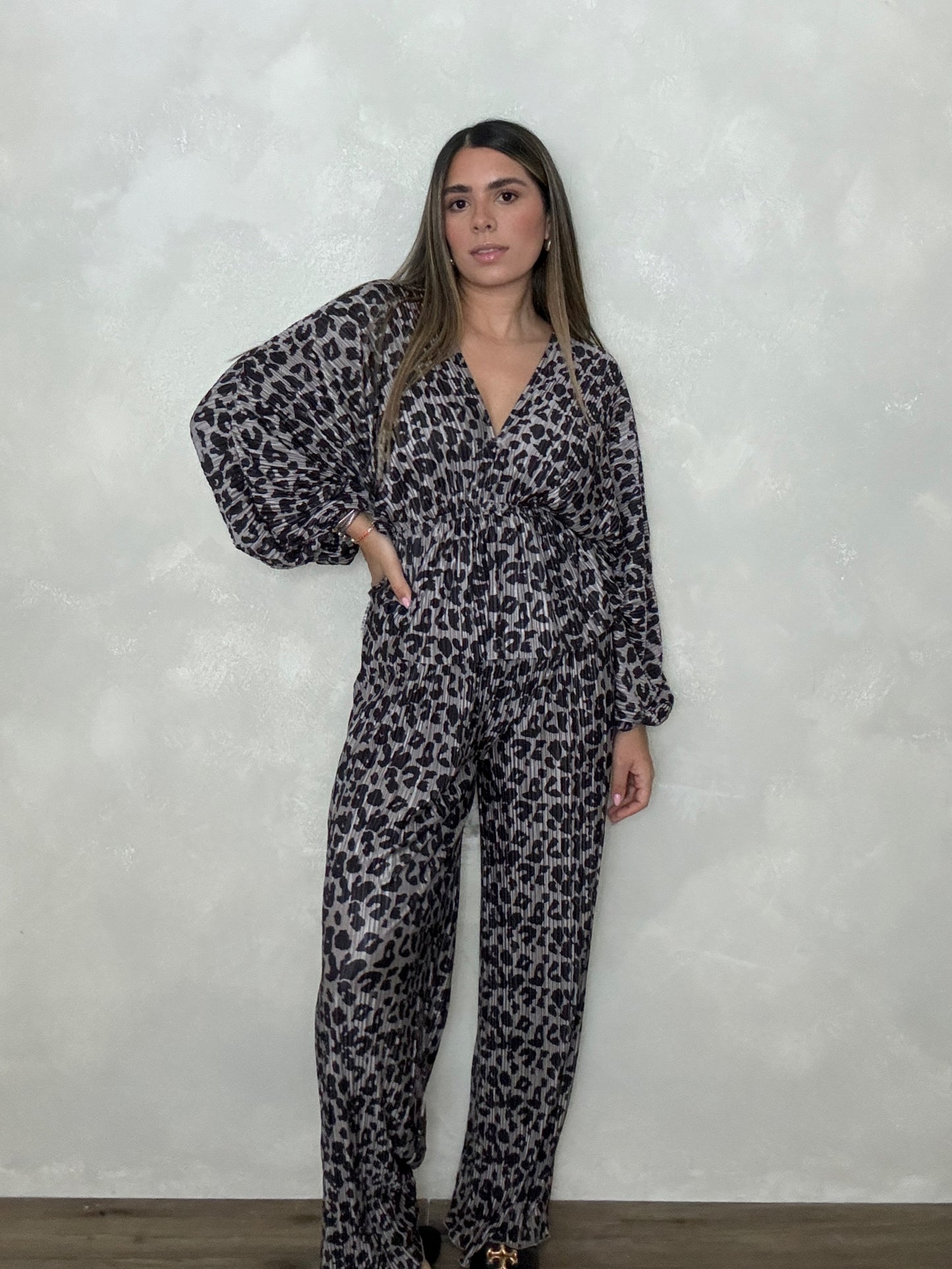 LEOPARD PANT SET