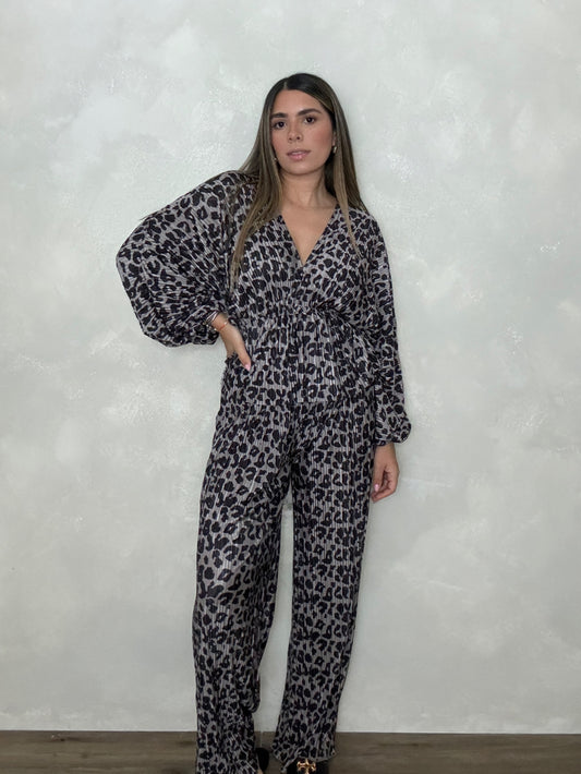 LEOPARD PANT SET