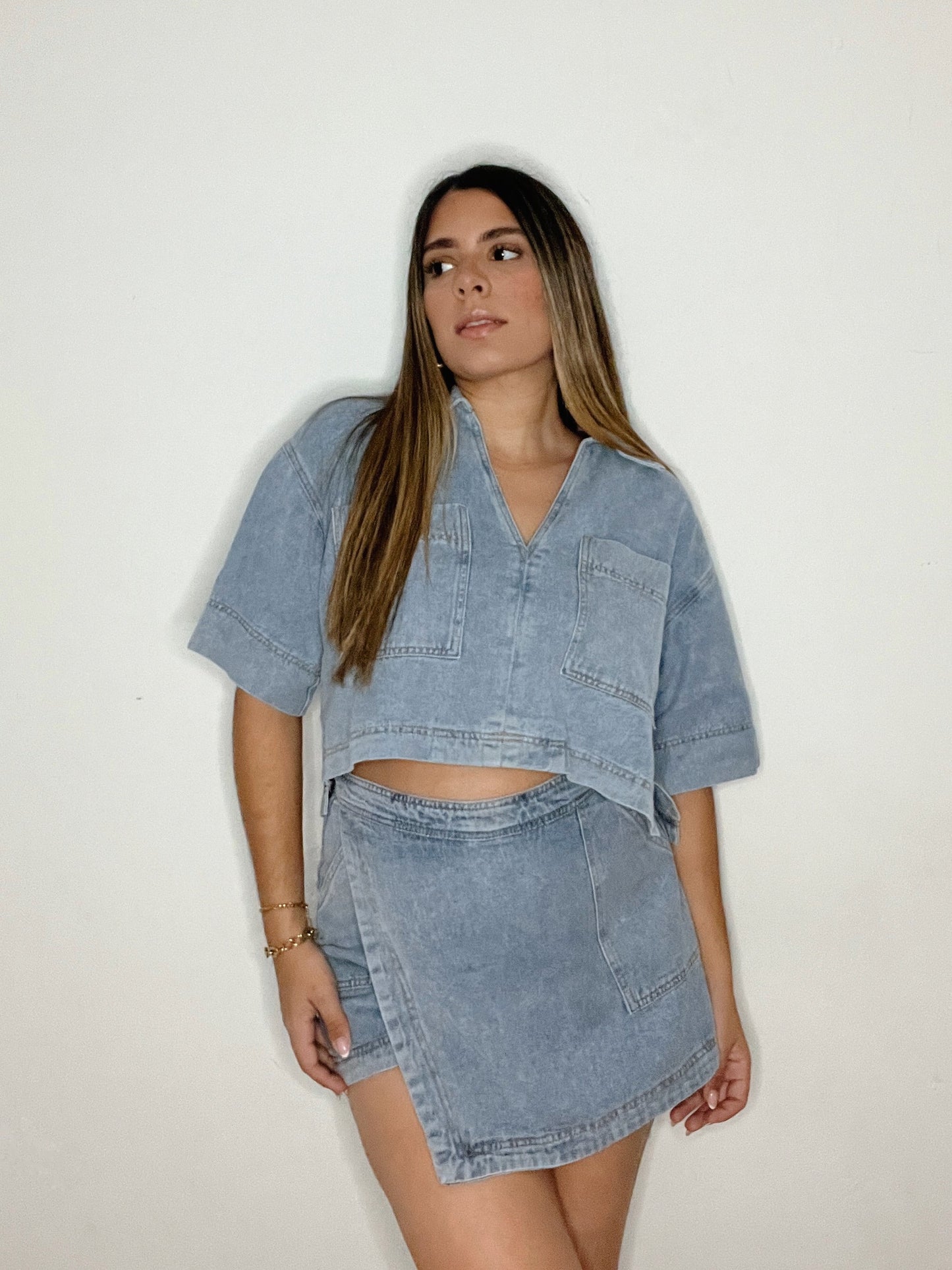 CLAUDIA DENIM SET