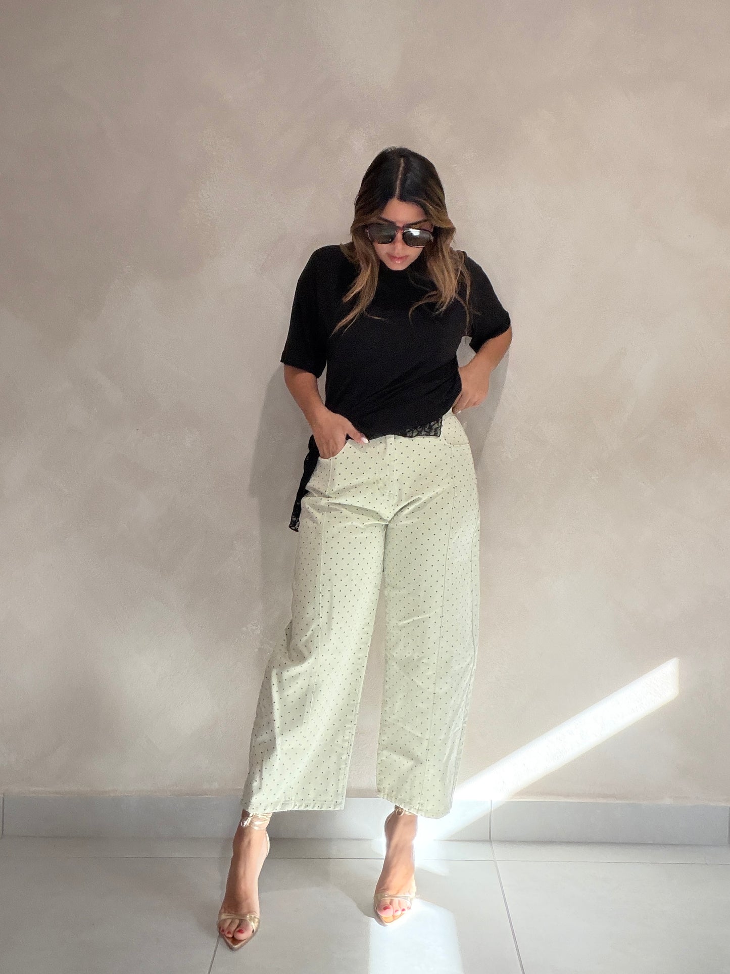 SAGE BARREL PANTS