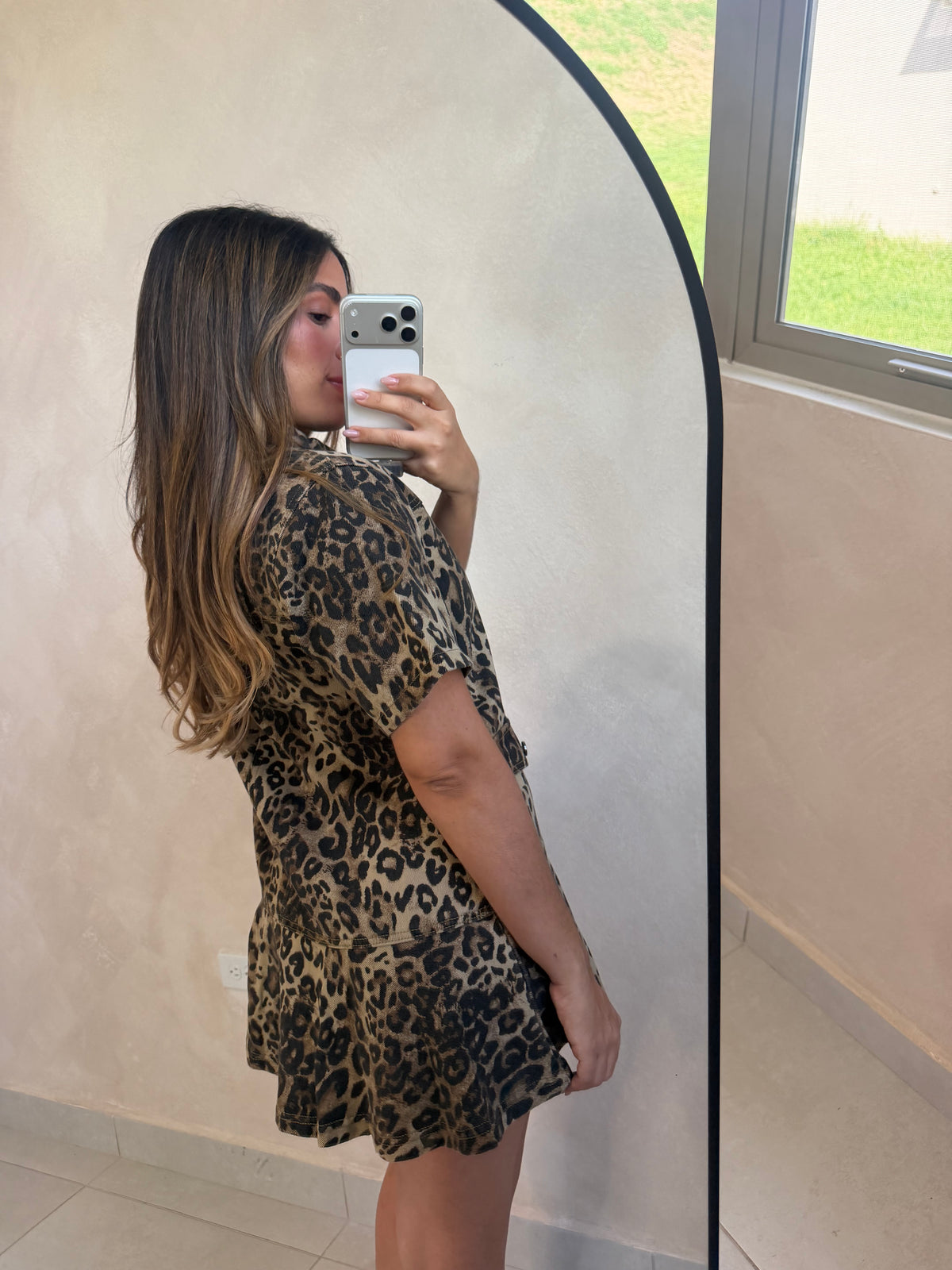LEOPARD MINI DRESS