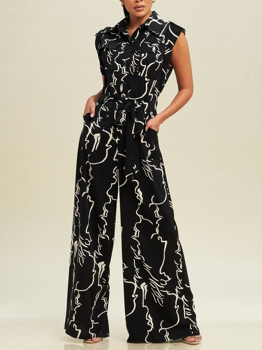 ABSTRACT JUMPSUIT