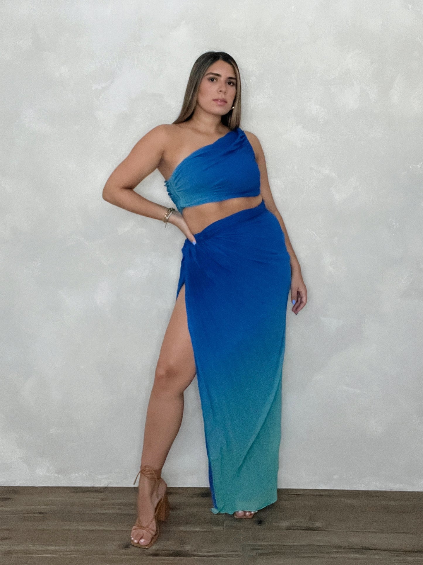 AQUA SKIRT SET