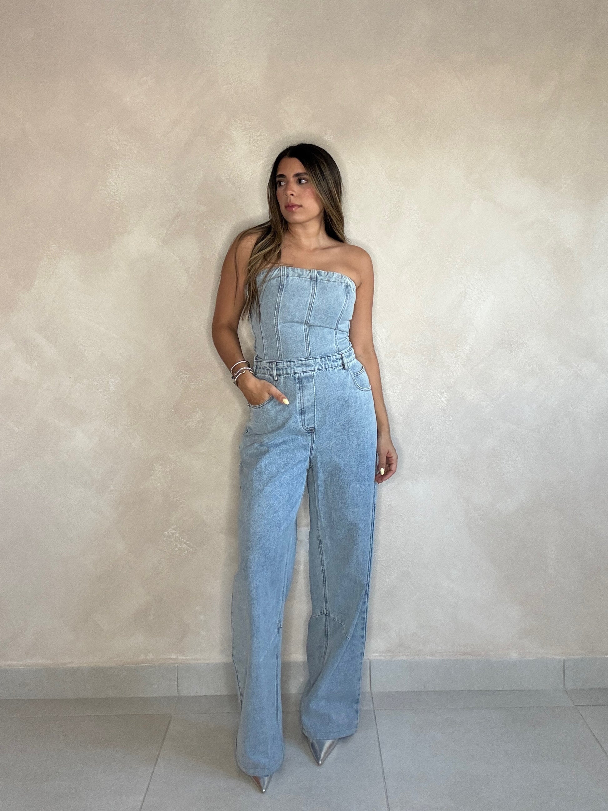 DENIM JUMPSUIT