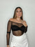 ANNA BLACK MESH TOP
