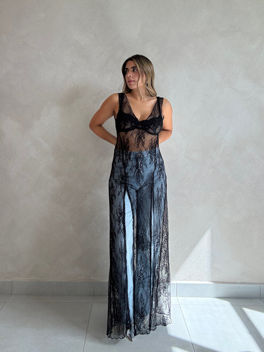 PRE ORDER LACE COMBO DRESS