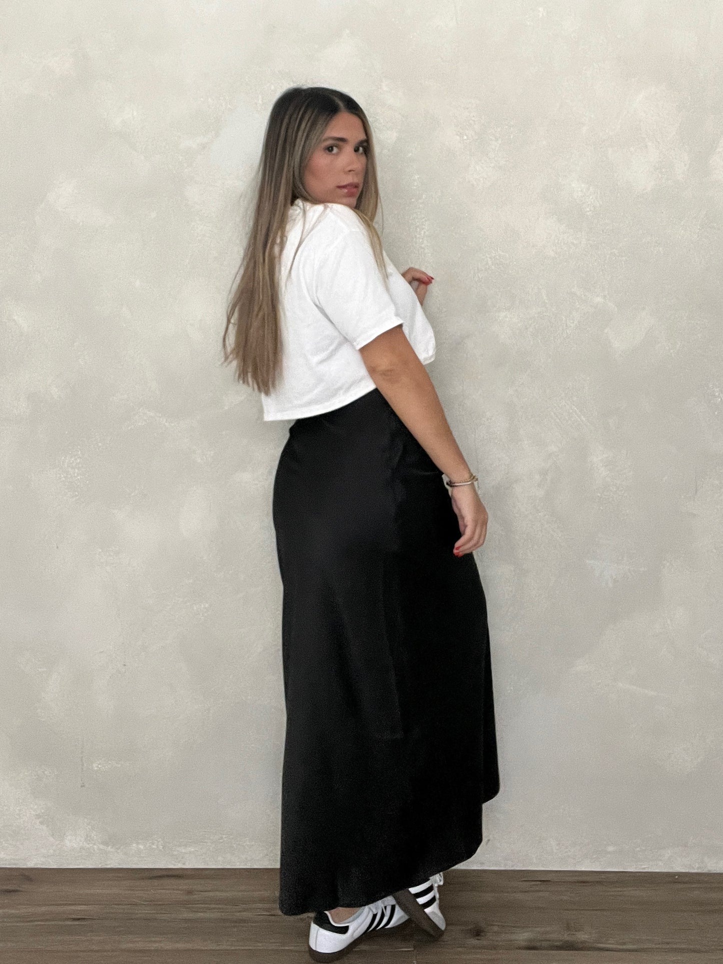 SATIN MAXI SKIRT