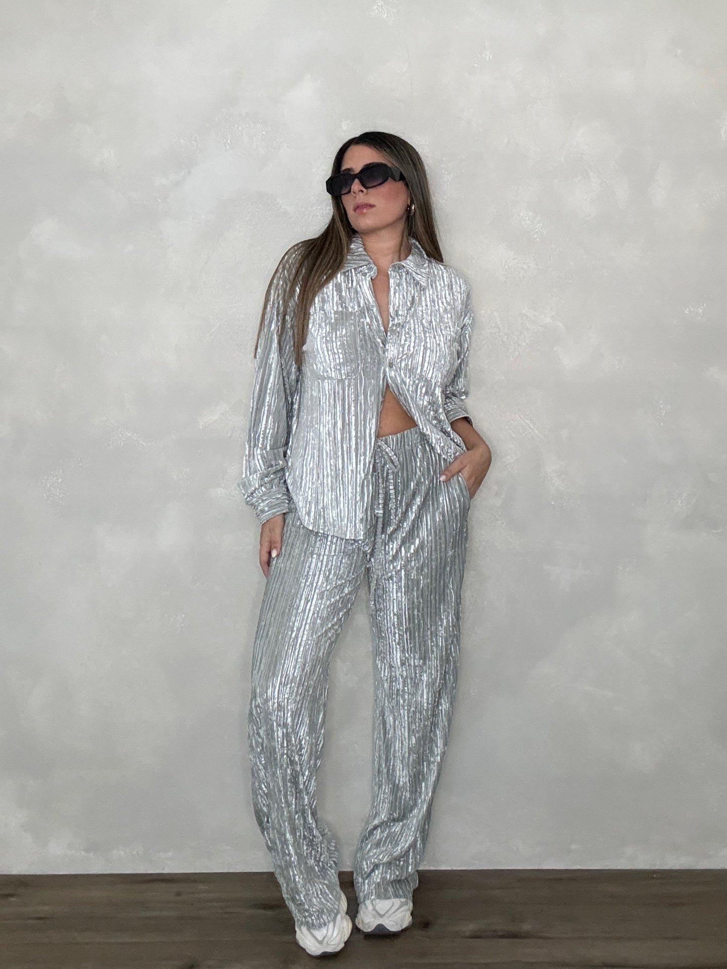 SILVER PLEATED SET 2.0