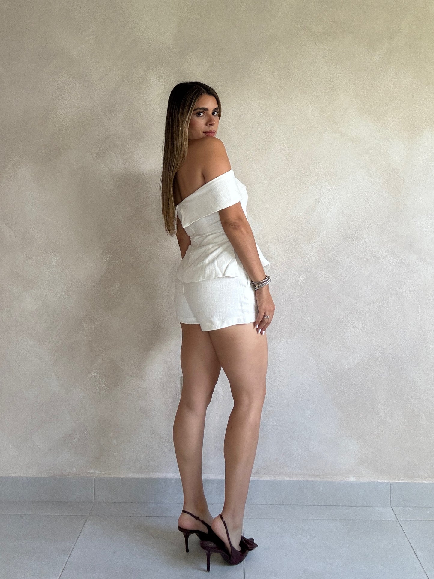 LINEN SHORT SET