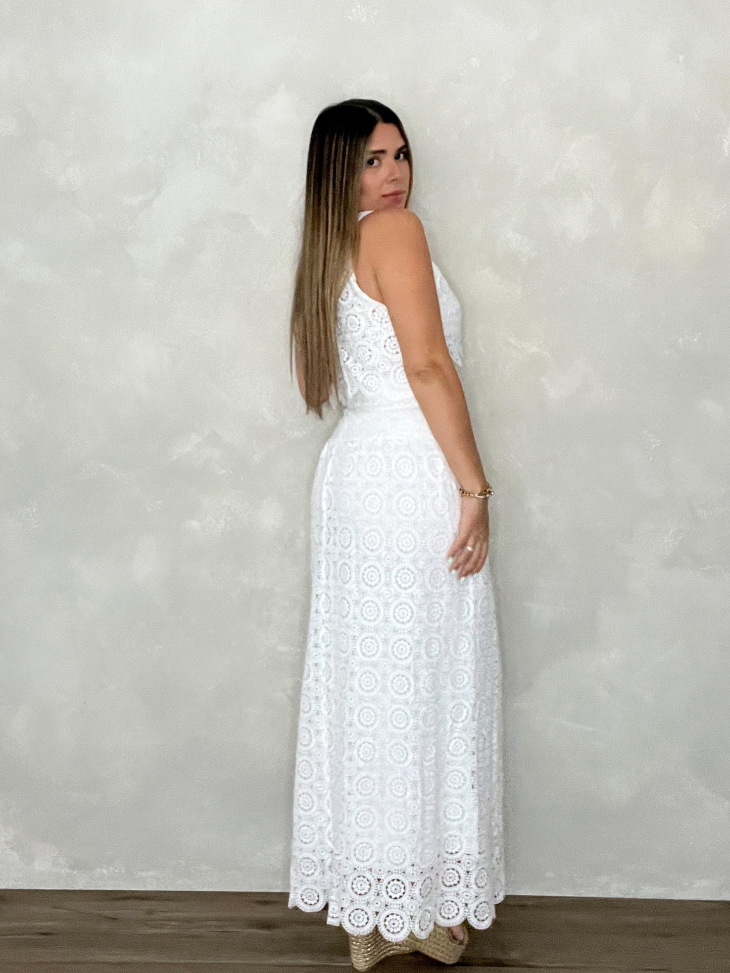 LACE MAXI DRES