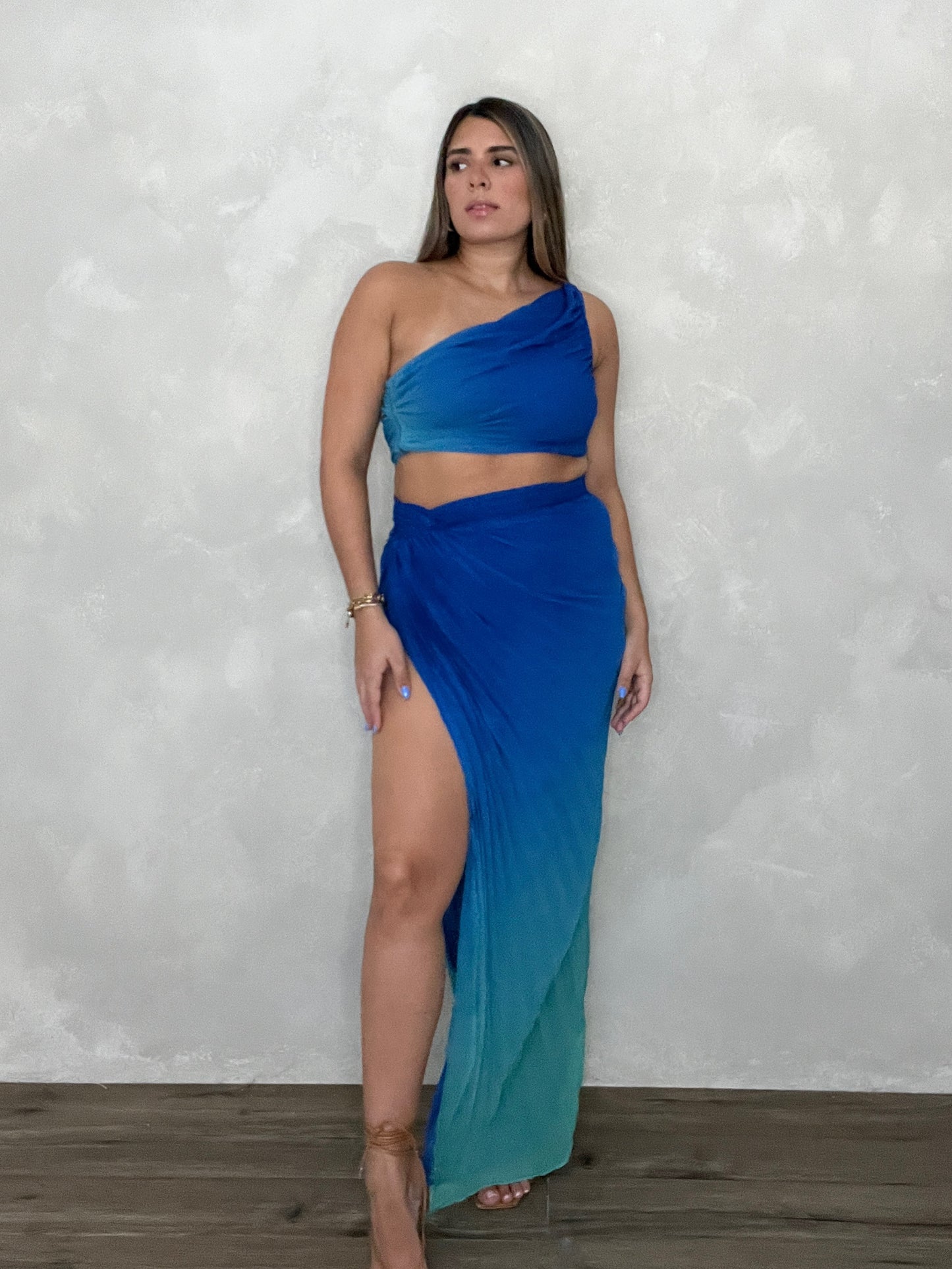 AQUA SKIRT SET