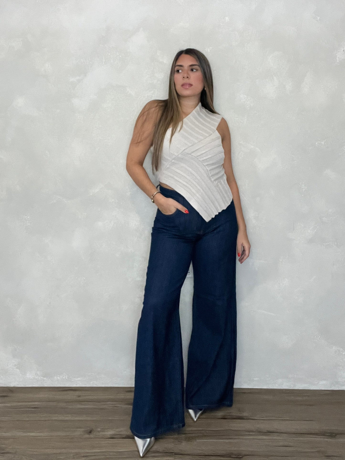 INDIGO WIDE JEANS