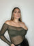 ANNA OLV MESH TOP