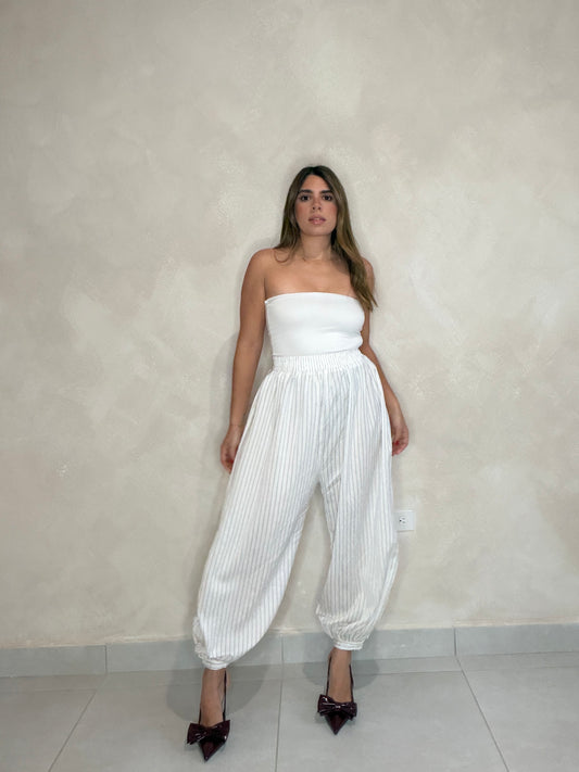 STRIPES BALLOON PANTS