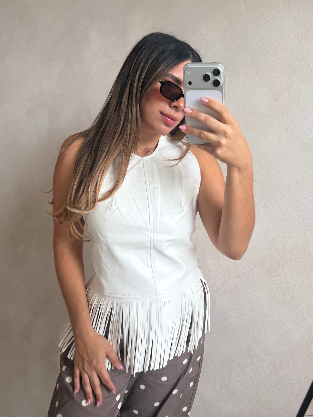 ESTER CREAM TOP