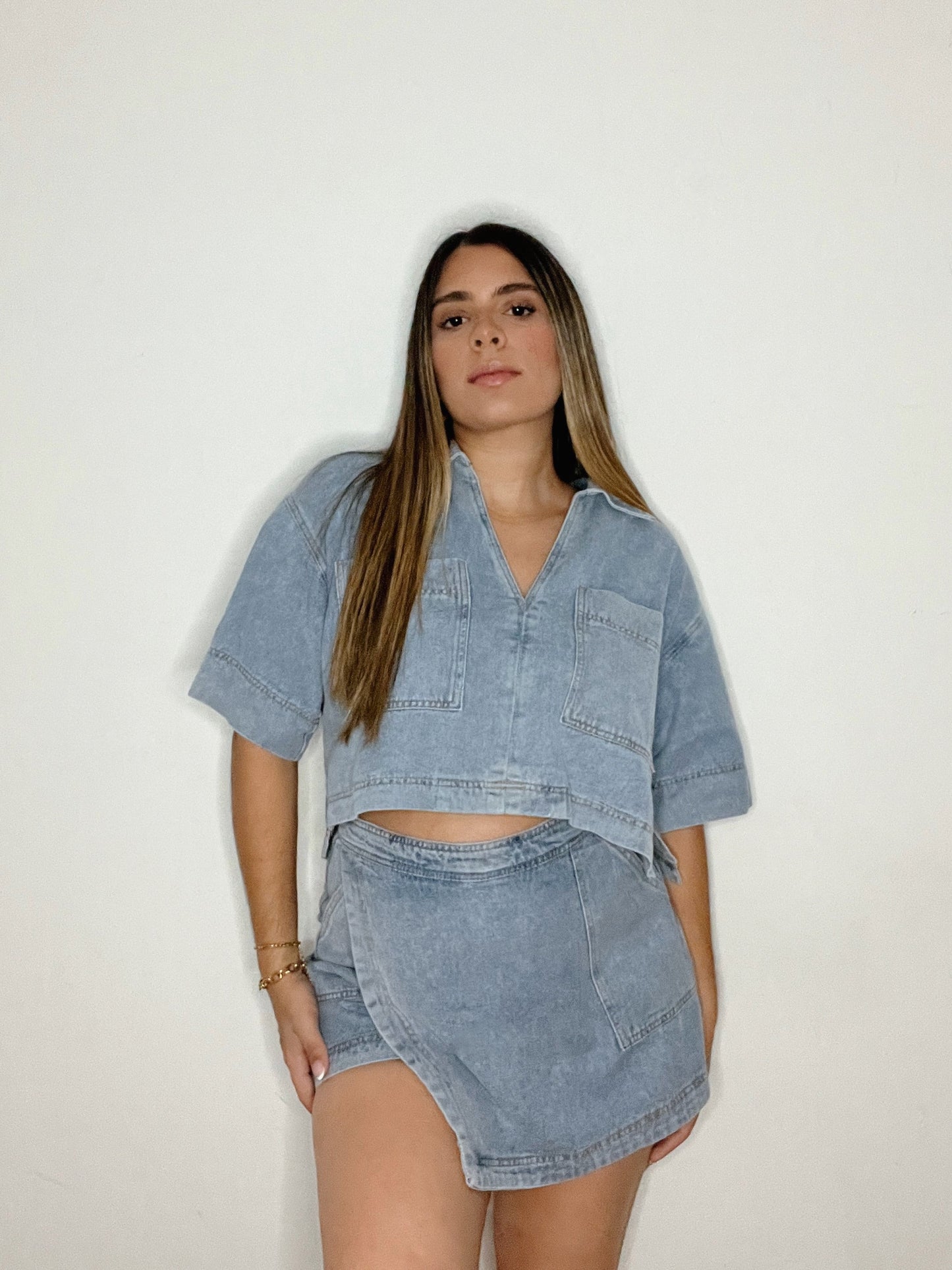 CLAUDIA DENIM SET