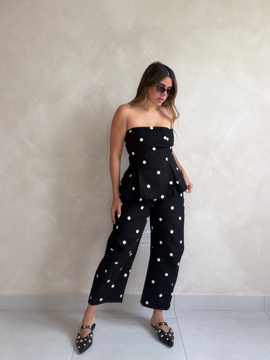 PRE ORDER POLKDOT SET - BLACK