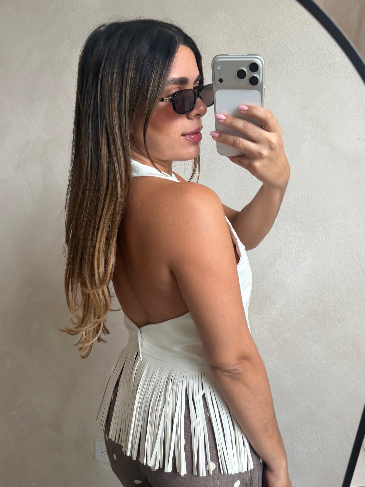 ESTER CREAM TOP