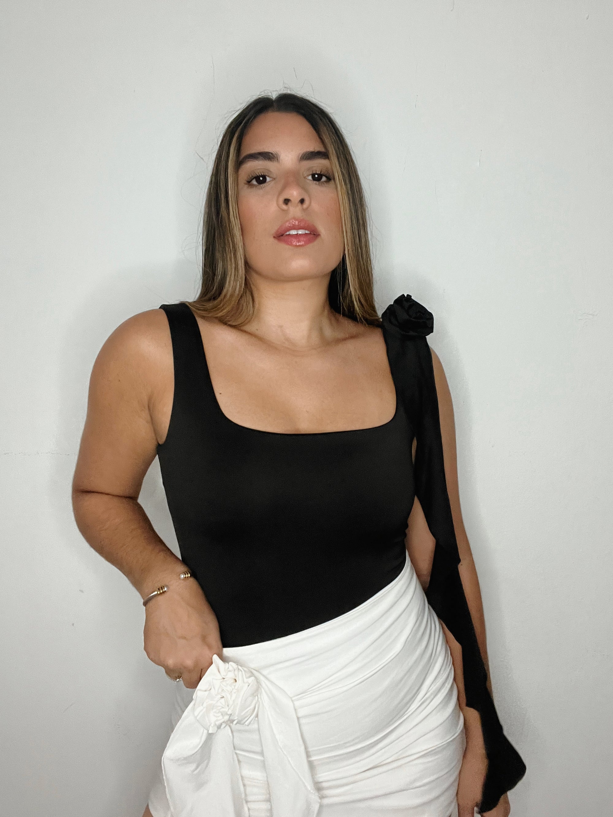 VERONA BLACK BODYSUIT