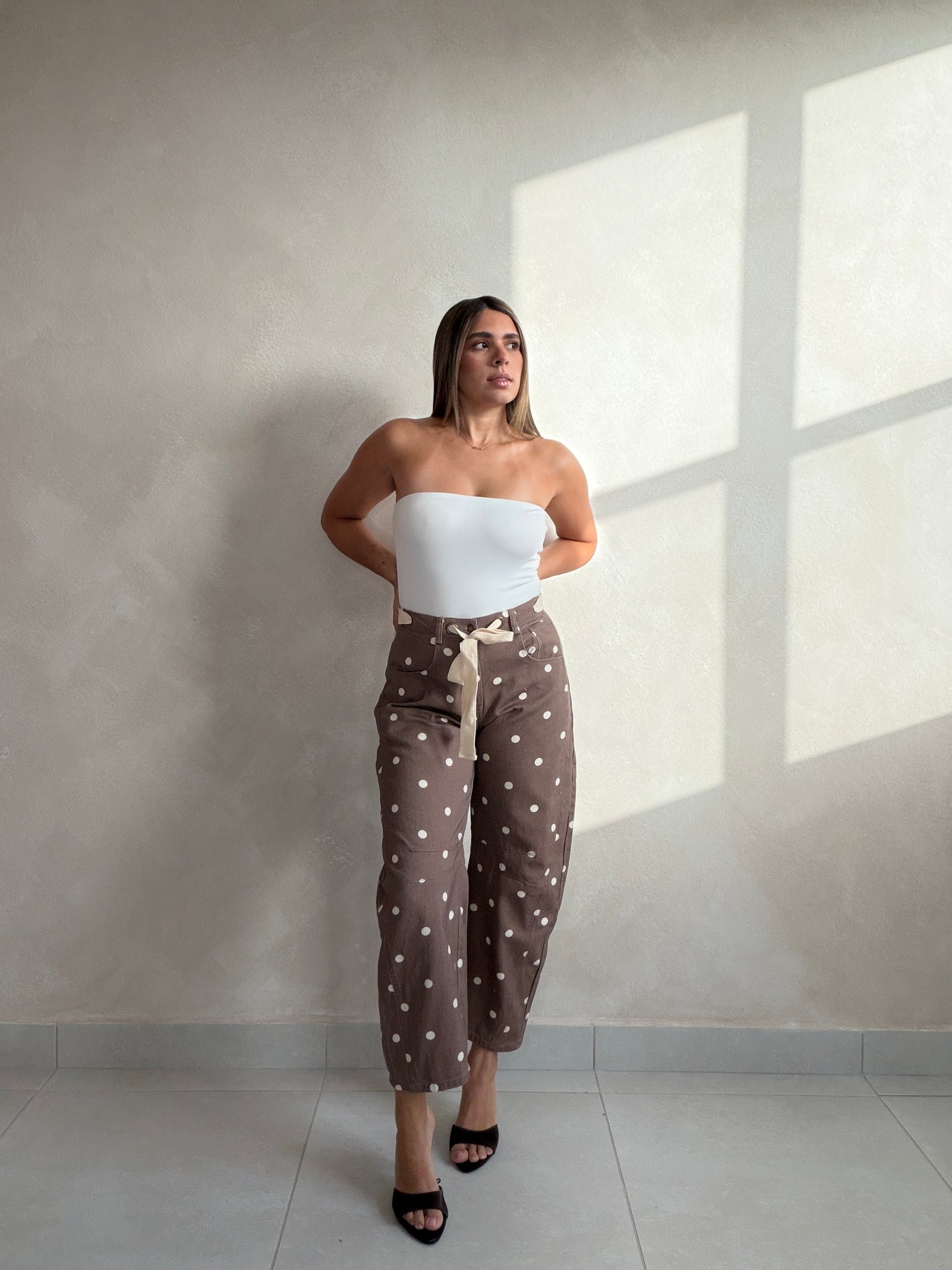 BOW BARREL PANTS