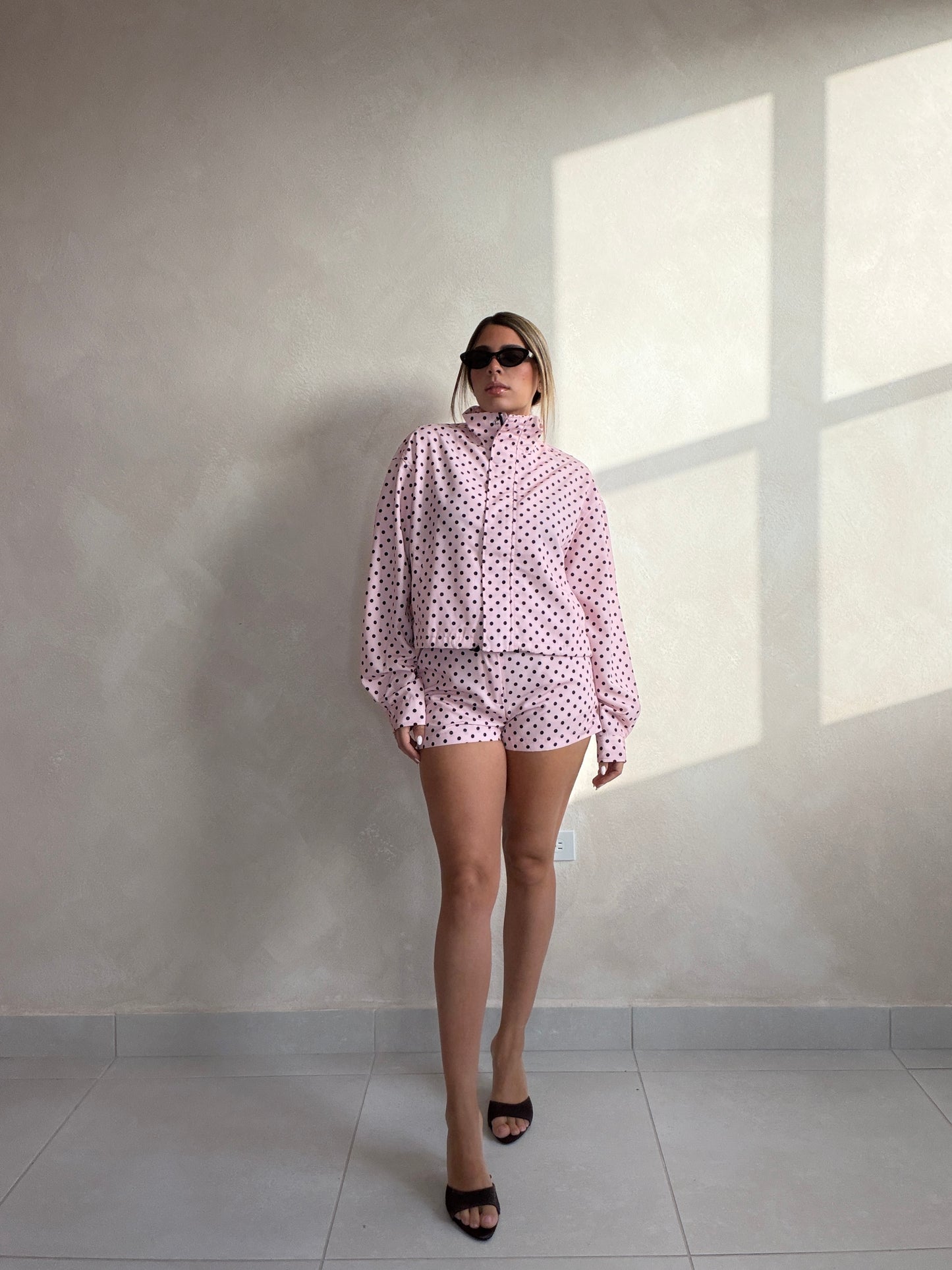 JACKIE POLKADOT PINK SET