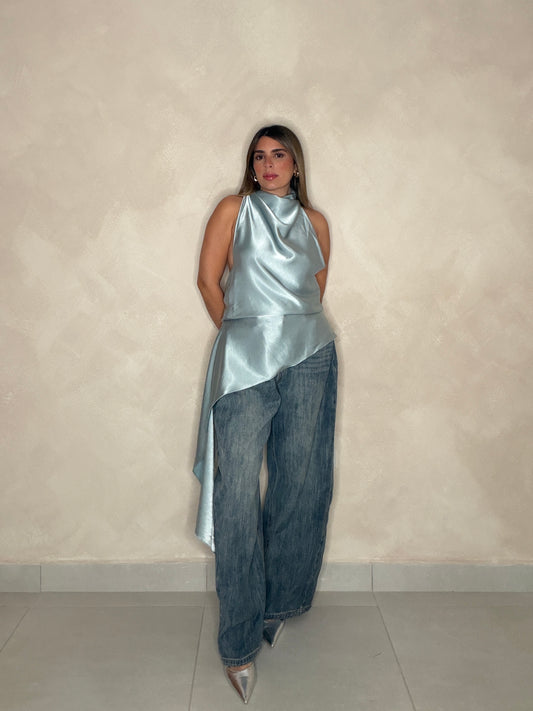 KRIS SATIN TOP