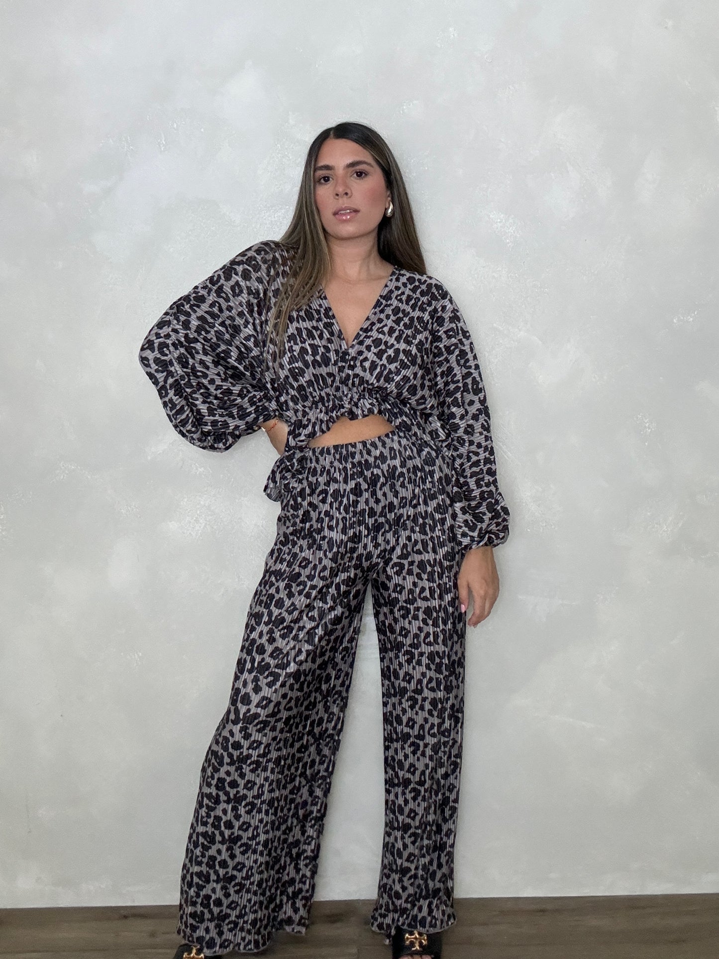 LEOPARD PANT SET