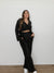 BLACK PLEATED SET