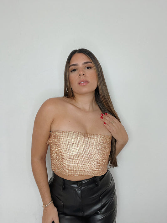 GOLD TUBE TOP